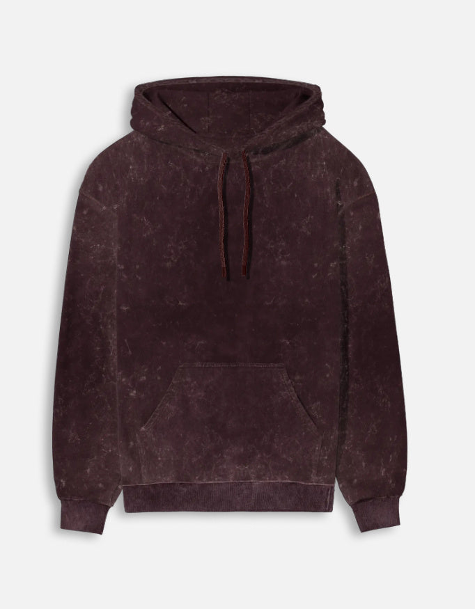 Unisex Acid Washed Hoodie Maroon Front_1_c_25_a31c57e6-c11f-43ba-90d4-30e3969503a5