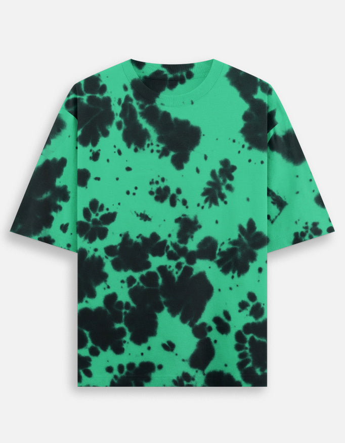Unisex Tie Dye Oversized T-Shirt Green Black Front_1_c_65_bf150a63-c9ae-40bb-b525-c6d4caba51a8