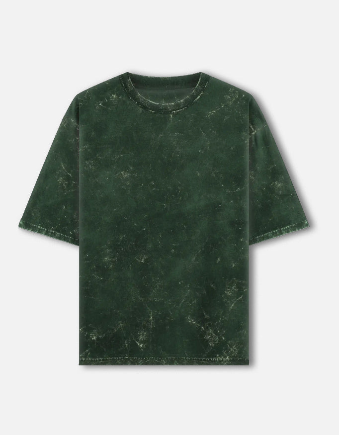 Unisex Acid Washed Oversized Tee Bottle Green Front_1_c_8_b22668eb-a235-4887-8c7f-272767a96320