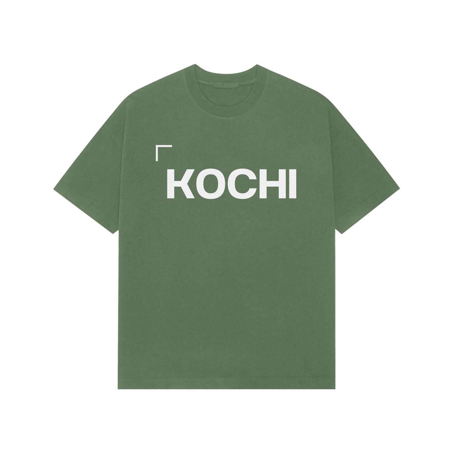 Kochi oversized t shirt Forest Green front-68fd8ab331ccb-Forest_Green_XS_Premium_Oversized_T-shirt