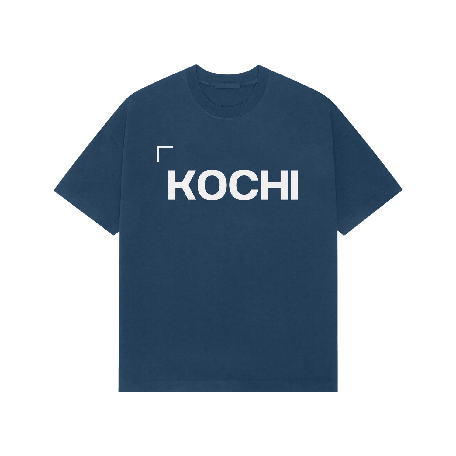 Kochi oversized t shirt Navy Blue front-68fd8ab63e5d2-Navy_Blue_XS_Premium_Oversized_T-shirt