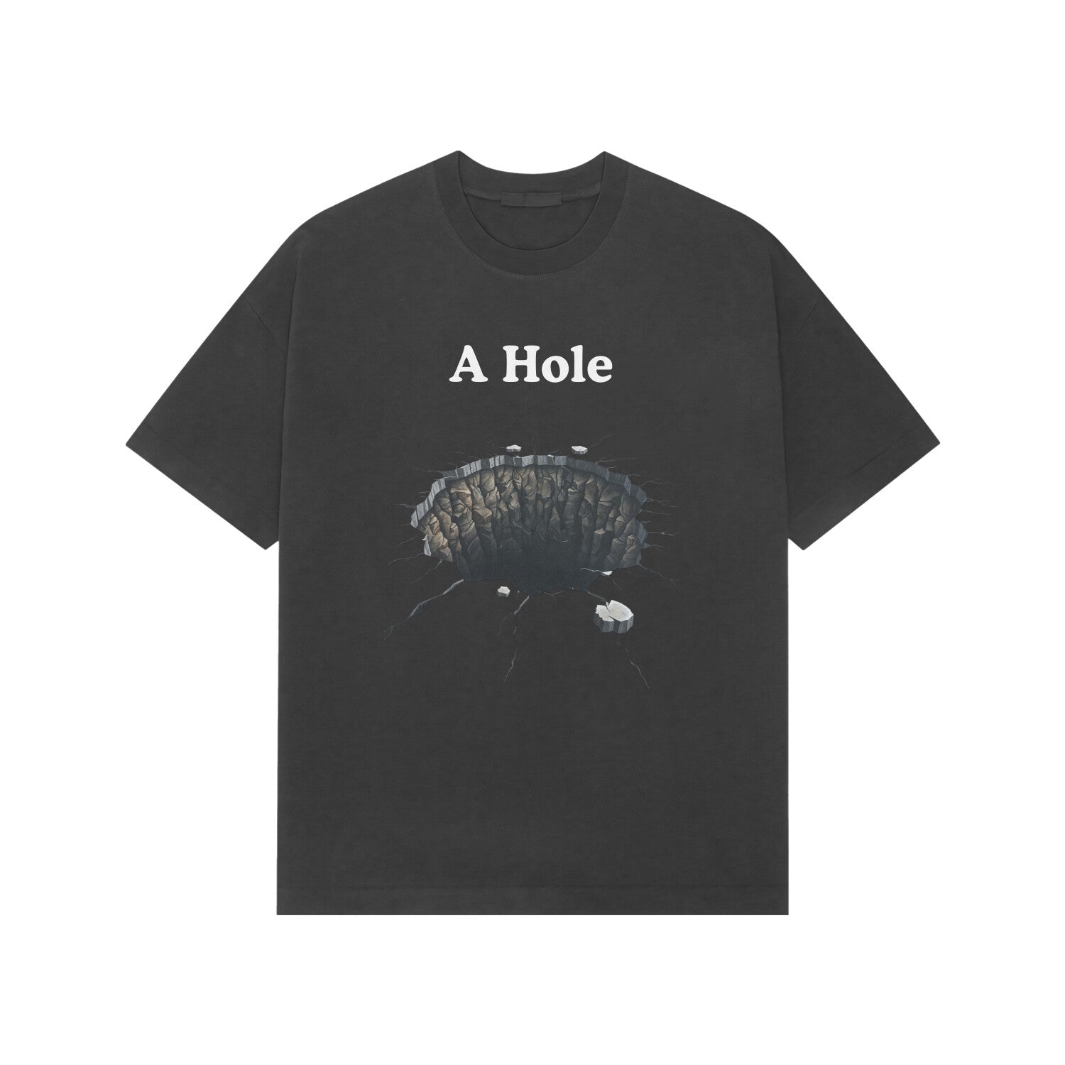 A Hole Unisex Oversized T shirt Black front-68fd8ccf8a405-Black_S_Premium_Oversized_T-shirt