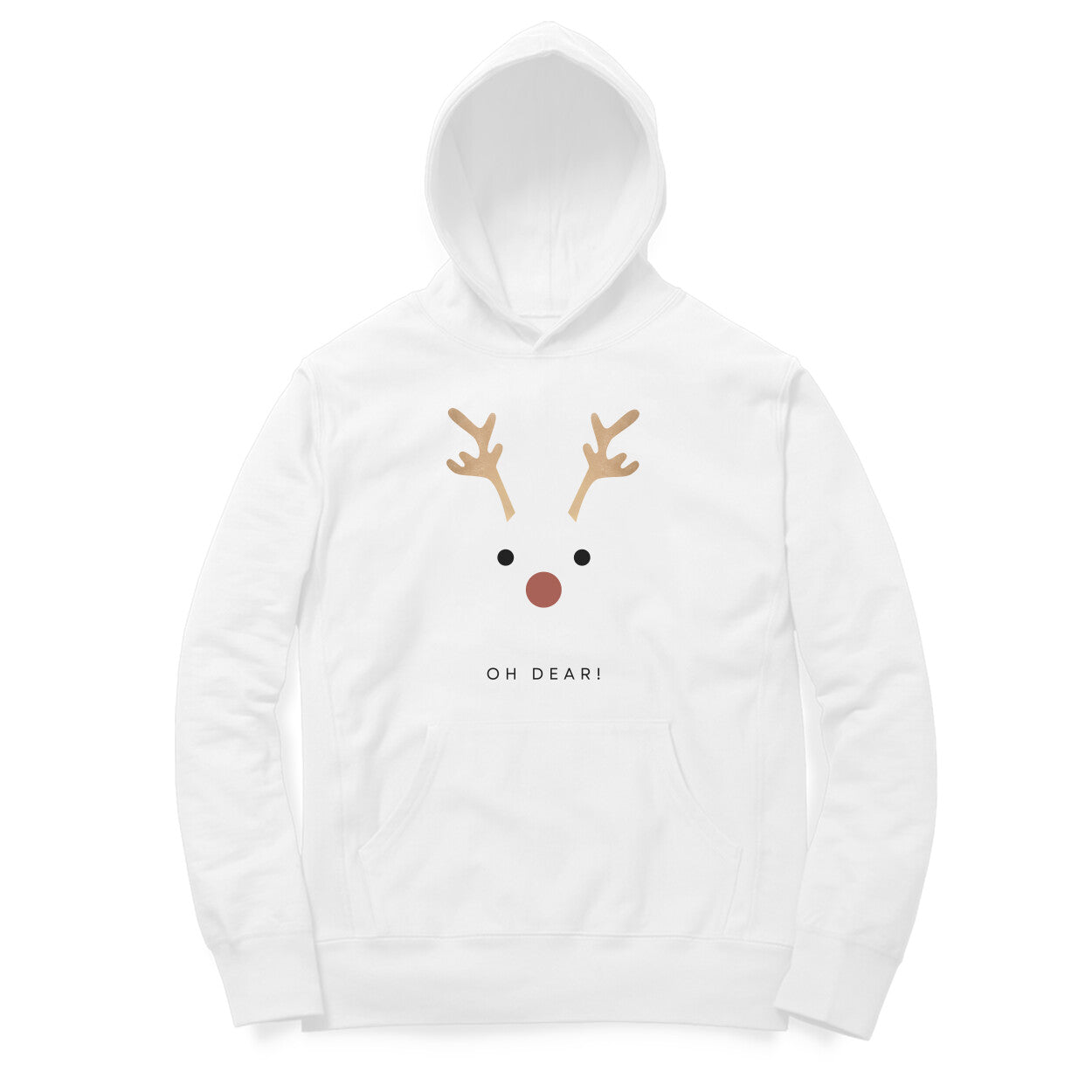 Oh deer Unisex Hoodie White front-69181cc8c076c-White_2XL_Oversized_Hoodie